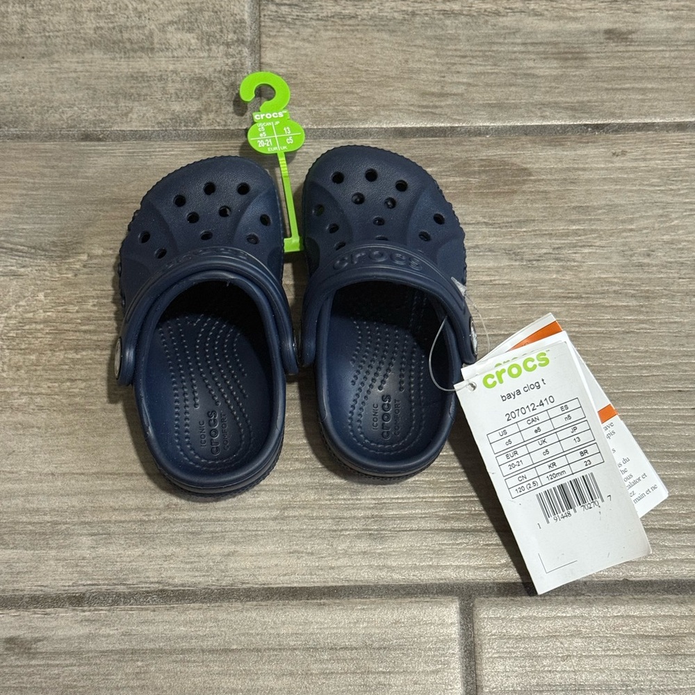 CROCS toddler baya clog Navy size 5